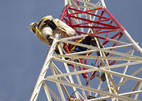Torre metálica instalada